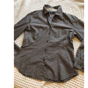 Jones New York Signature Polka-dot Blouse Size L